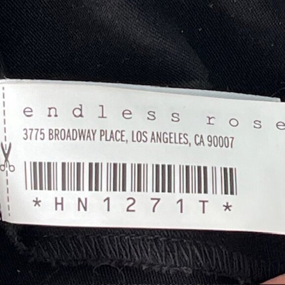 Endless Rose Women Black Satin Bow Halter Mock Neck Sleeveless Top Blouse XL NWT - Picture 10 of 10